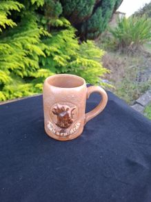 Chicken pottery beer mug postage possible