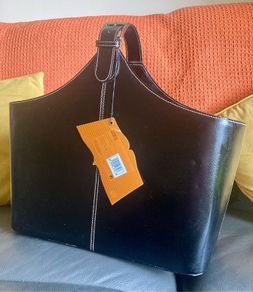 Leather Storage/ Magazine Holder