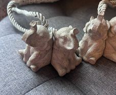 Pair of curtain tie backs