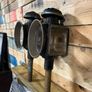 Pair of antique coach lamps Image 4
