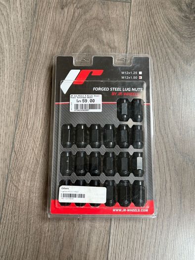 JR Wheels Lug Nuts M12 x 1.5 Black Stainless Steel