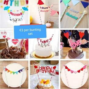 Cake Bunting - Various Styles available