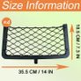 4 Pcs Trunk Storage Bag, Elastic Storage Net, Campervan Storage Storage Net Car Storage Mesh Car Storage Net Bag with Plastic frame For Car Caravan Motorhome Boat Image 2