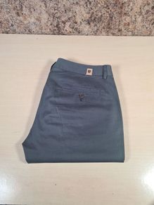 womens MASSIMO DUTTI trousers jeans cotton grey stretchy Size  UK 12 EU 40