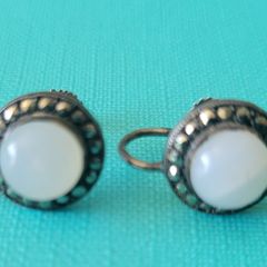 silver earrings