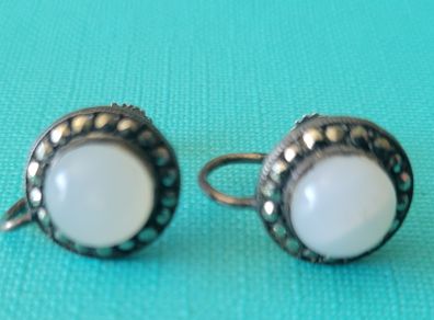silver earrings