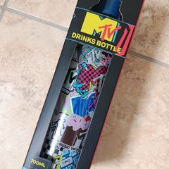 Drinks Bottle 2023 MTV Music TV 700ml Stainless Steel Retro Geek Gift New