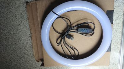 USB Ring Light Dimmable ( around 30cm or 12 Inch)