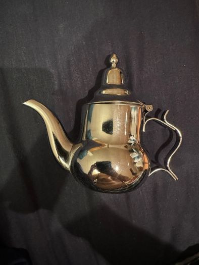 Silver teapot