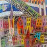 Stunning Large Original signed Painting(2004) of Dublin Bay by Irish Artist Simone Walsh Image 5