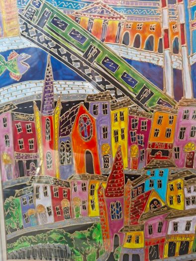 Stunning Large Original signed Painting(2004) of Dublin Bay by Irish Artist Simone Walsh