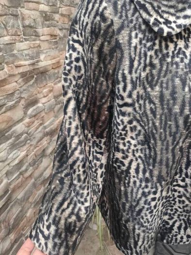 1950s style animal print Faux Fur jacket