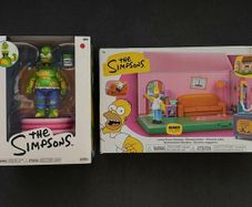 The Simpsons Living Room Diorama + Furious Homer ( JAKKS)