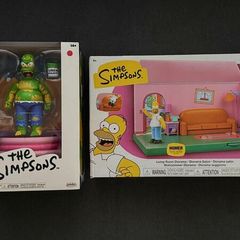The Simpsons Living Room Diorama + Furious Homer ( JAKKS)