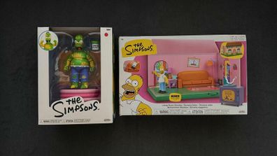 The Simpsons Living Room Diorama + Furious Homer ( JAKKS)