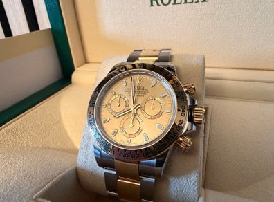 2021 Rolex Daytona 40mm Champagne Diall Full Set