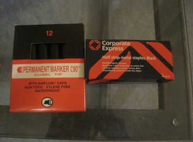 Brand New Metal Stapler and Permanent Marker X 12