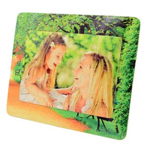 Personalised custom printed with photo or image 63pcs rectangle shape Cardboard Jigsaw Puzzle with stand