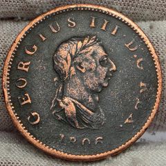 Great Britain 1806 Halfpenny Coin King George III