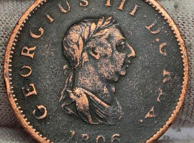 Great Britain 1806 Halfpenny Coin King George III