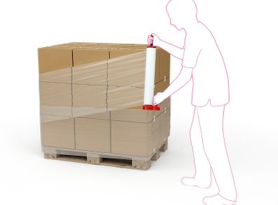 Stretch Wrap Film 500mm x250m Medium Duty 17micron (6 Rolls)