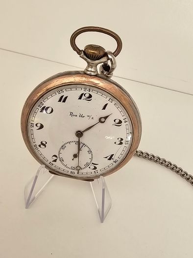 Antique Early 1900s Silver Pocket Watch Swiss made