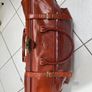 Genuine Leather Large Brown Holdall Image 3