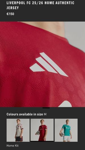 Liverpool FC 25/26 Home Authentic Jersey - Medium