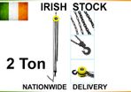 Heavy Duty 2 Ton Chain Hoist Load Lifting Block Tackle Engine Winch Pulley Tool