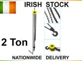 Heavy Duty 2 Ton Chain Hoist Load Lifting Block Tackle Engine Winch Pulley Tool