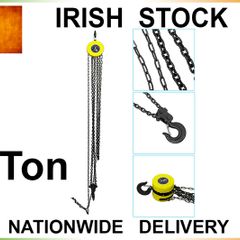Heavy Duty 2 Ton Chain Hoist Load Lifting Block Tackle Engine Winch Pulley Tool