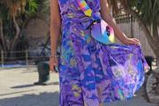 Dress with scarf