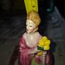 Vintage Hand-Painted Porcelain Lady Vanity Trinket Box Postage Available or Collection Image 5