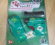 LEXIBOOK JUNIOR ADVENTURE PACK 35mm camera survival kit siren torch mirror compass watch telelscope BRAND NEW