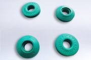 Green plastic eyelets  12mm - pack of 10