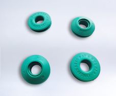Green plastic eyelets  12mm - pack of 10
