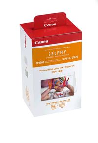 Canon RP-108 cartridge + postcard size paper (original Canon)