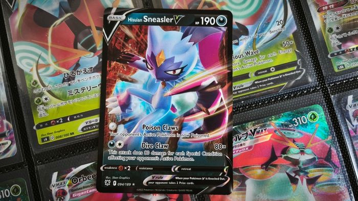 Hisuian Sneasler V ! Ultra Rare ! from Astral Radiance Set ! 2022 ! Pokemon !