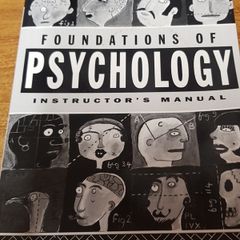 Foundations of Psychology Instructor's Manual Nicky Hayes, Paul Topley