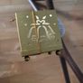 Christmas Candle and Golden Candle Holder Image 3
