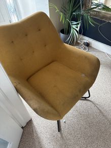 2 yellow chairs