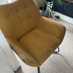 2 yellow chairs