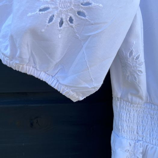 white cotton dress size M