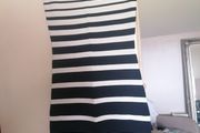 Mango black white dress medium UK 10