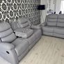Sale Offer! 3+2+1 Roma Manual Leather Recliner Sofa Set Image 2