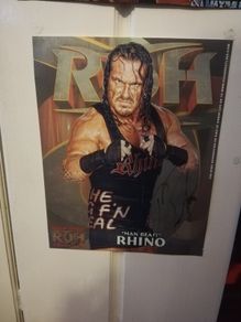 Rhyno Wwe Ecw Tna Roh Autograph