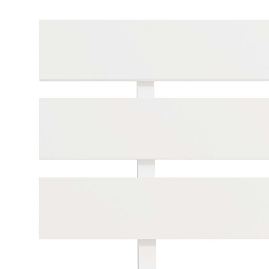 Bed Frame White Solid Pine Wood 90x200 cm
