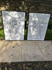 Minimalist art prints set of 2 by DESENIO
