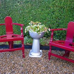 Pair of vintage corner chairs