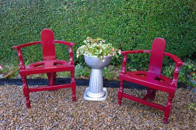 Pair of vintage corner chairs